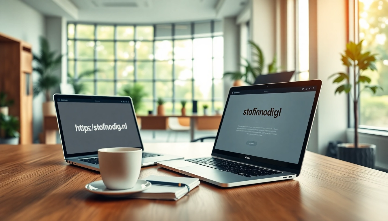Verbeter de productiviteit met een moderne werkruimte op https://www.stofnodig.nl met een laptop en kantooraccessoires.