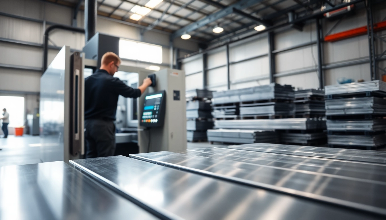 Efficient operations of a metal manufacturer Edmonton demonstrating advanced machinery and skilled labor.