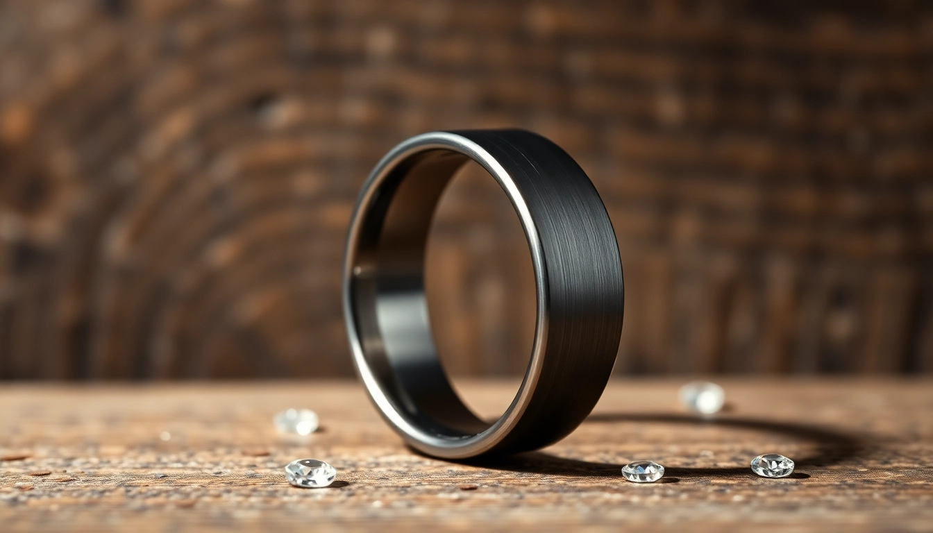 Stylish Gunmetal Wedding Bands for Men: A Modern Choice for Timeless Love