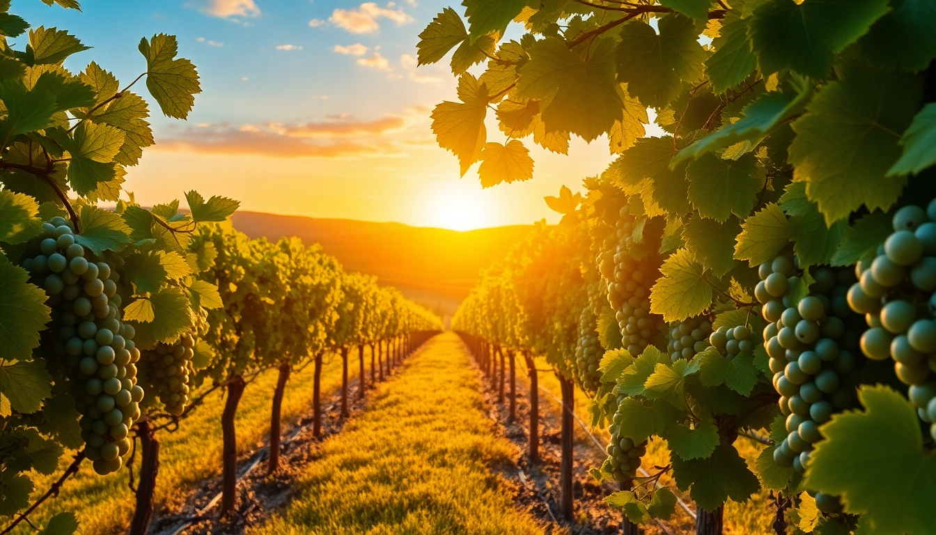 Visit Clarksburg wineries with picturesque vineyards and breathtaking sunset views.