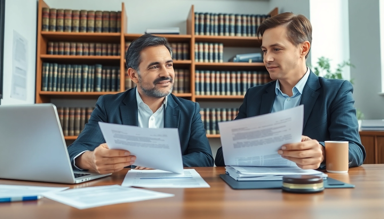 Engaging Seattle Social Security Disability Lawyers consulting with a client in a professional office.
