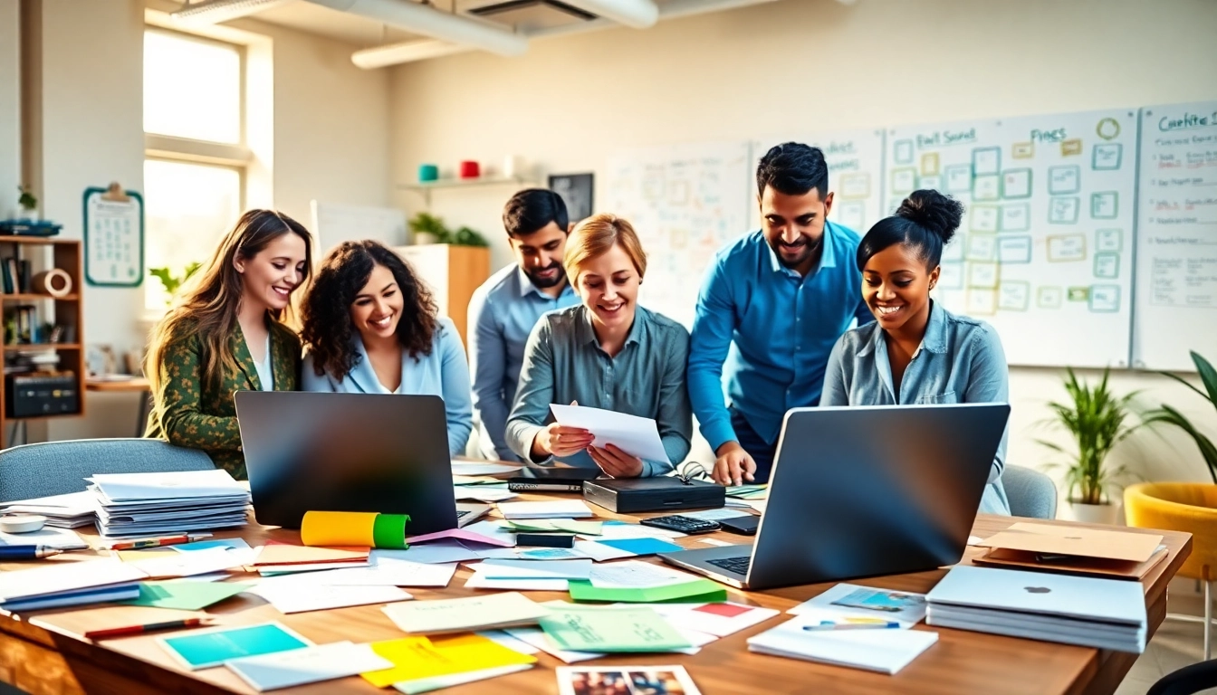 Planning engaging Artender Events with a collaborative team in a bright office