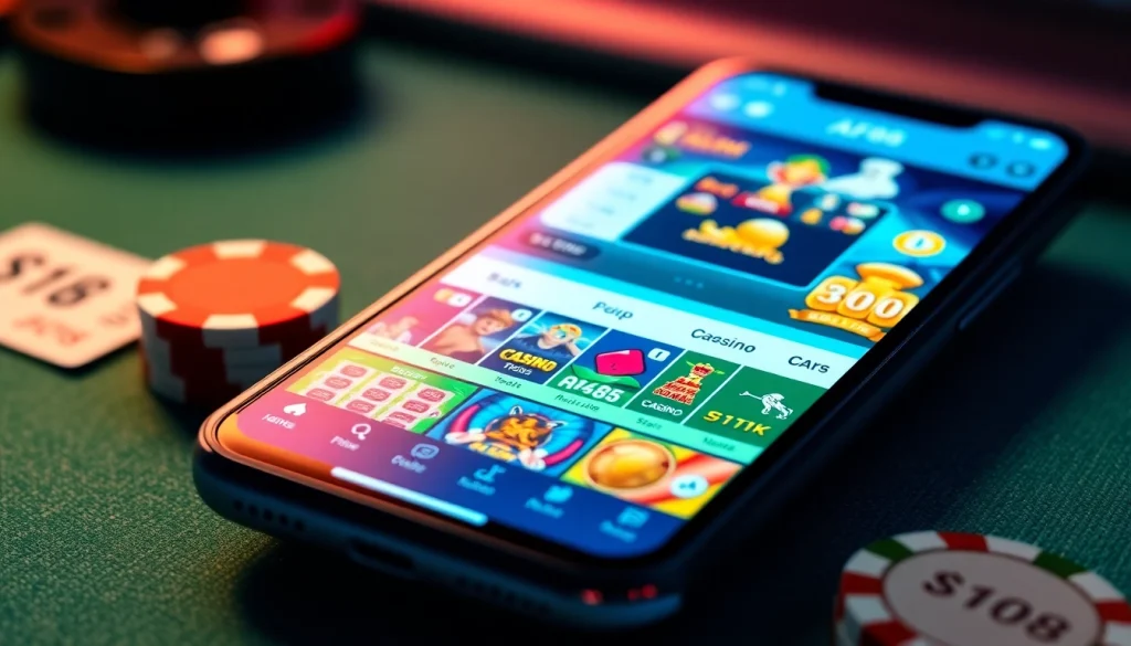 Interactive AF88 com online betting app interface showcasing vibrant gaming options and user-friendly design.