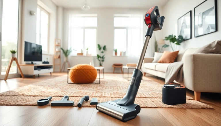 Optimize your cleaning with the best cordless vacuum showcasing its sleek design and features.