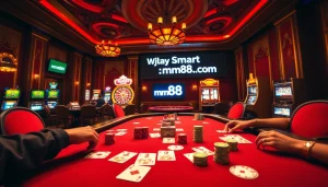 Join the high-energy poker game at mm88.com, where excitement and strategy meet thrilling gameplay at the casino.