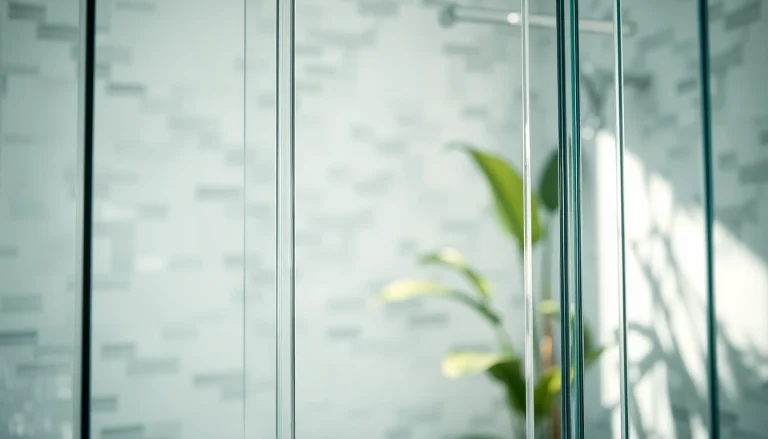 Admirez la paroi de douche moderne avec son design élégant et son verre clair.