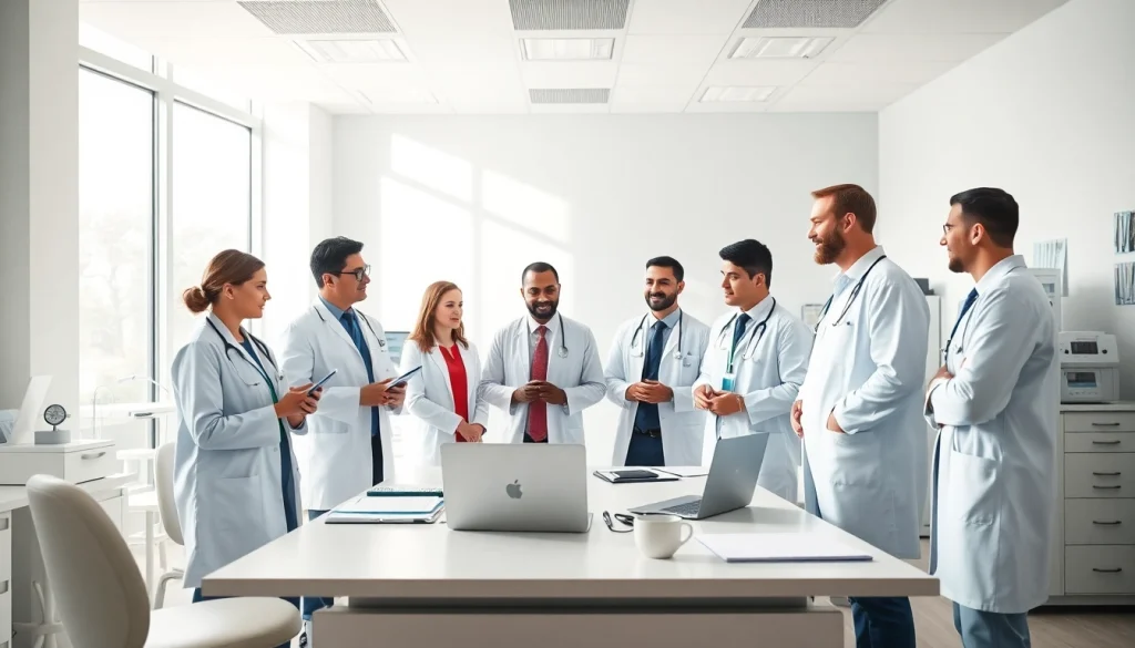 Consultation at https://www.medexdtc.com showcasing healthcare professionals assisting a patient.