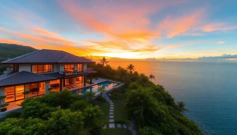 Phuket property management offers stunning villas like this one with breathtaking coastal views.