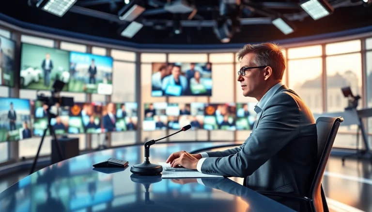 Covering the latest updates on Europe news at https://diknews.co.uk/europe-news/, a journalist in a modern newsroom.