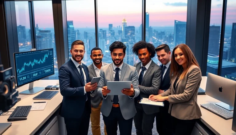 Современная сценa страхового офиса, профессионалы анализируют данные, отражая доверие к страхованию 79king в Великобритании в 2025 году