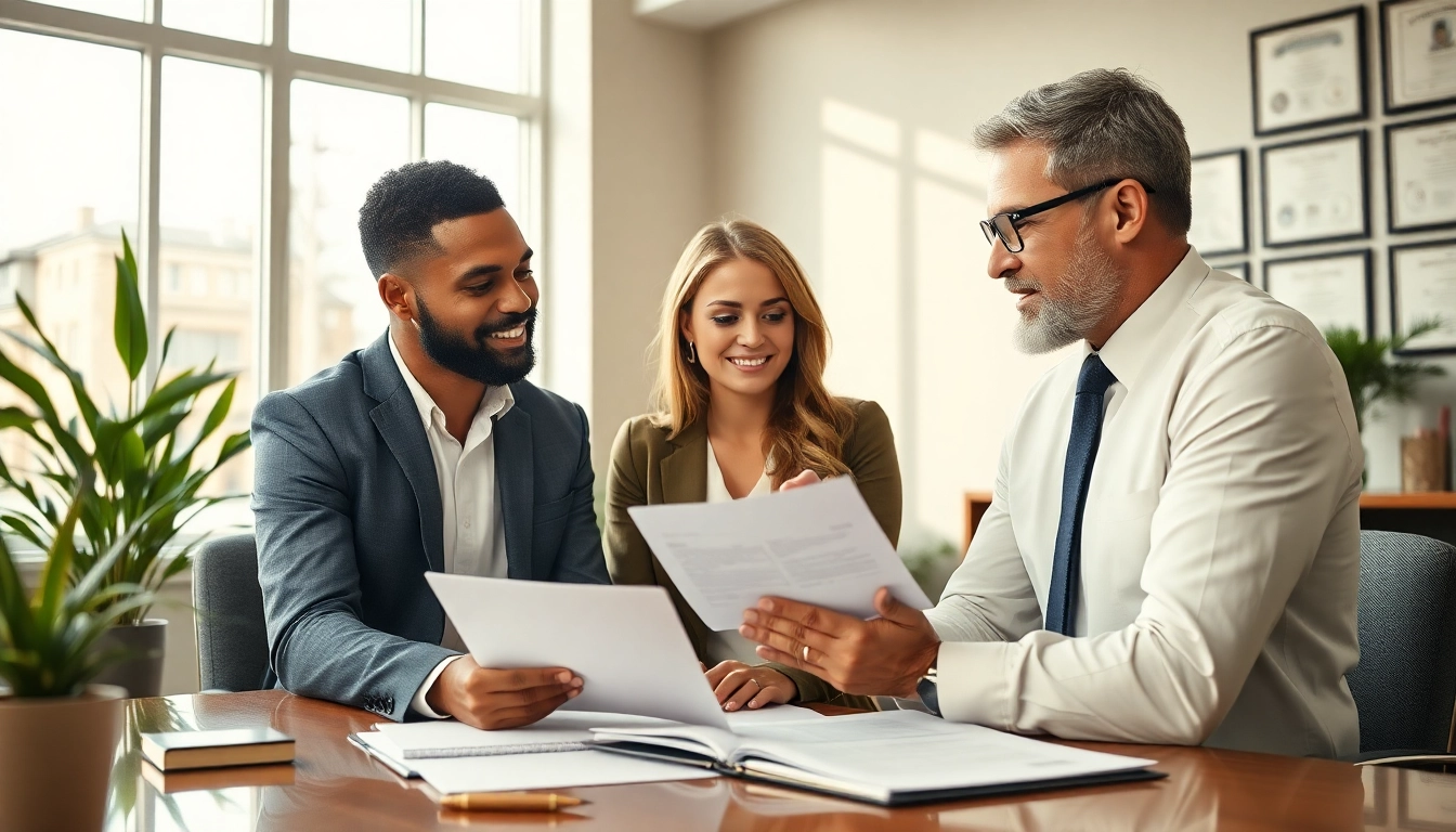 Consulting with a Plantation, Boca Raton & Aventura Estate Planning Lawyer in a modern office.