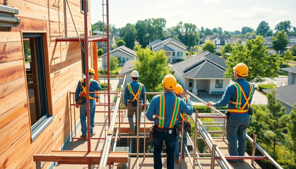 Find building companies near me working on a residential project in a vibrant community.