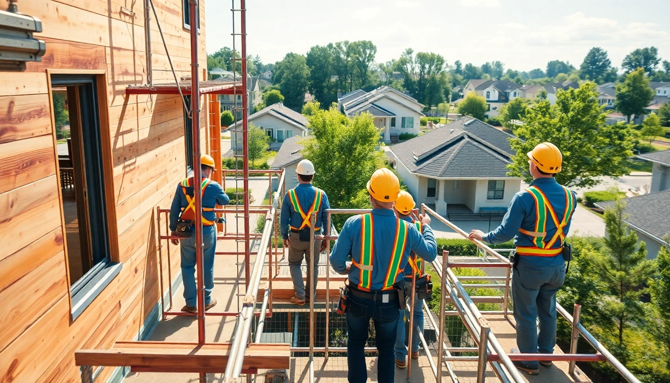 Find building companies near me working on a residential project in a vibrant community.