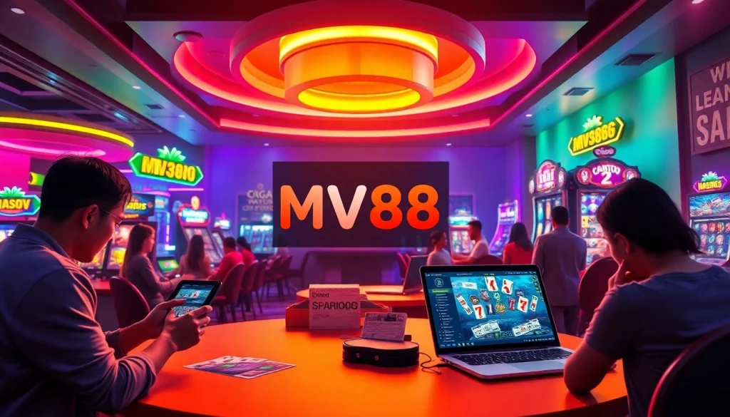 Experience the MV88 game in a vibrant online casino environment, showcasing engaging gameplay and dynamic interactions.