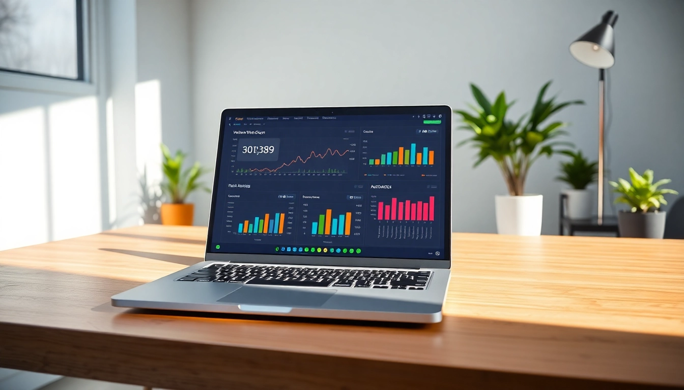 Analyze web design features from af88.com on a modern workspace with charts and analytics.