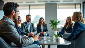 Engaging session on wealth management San Antonio strategies between a financial advisor and clients.