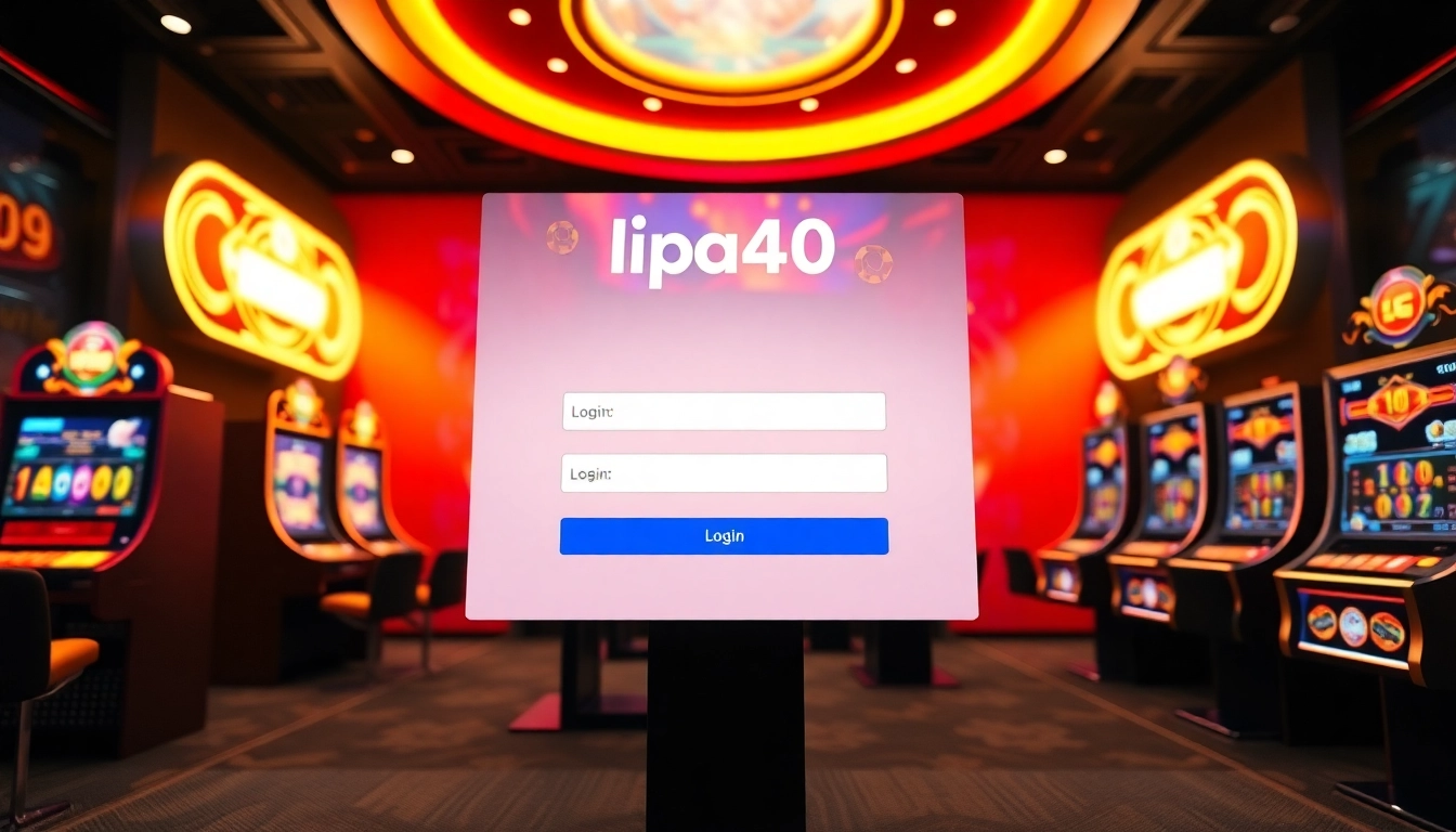 Proses lipat4d login dengan antarmuka bermain yang menarik dan modern.