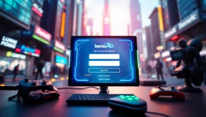 Masuk ke bensu4d login game dengan antarmuka modern yang menarik.