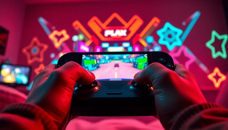 Menampilkan link alternatif lapak303 game pada layar perangkat digital, dengan suasana yang enerjik dan modern.