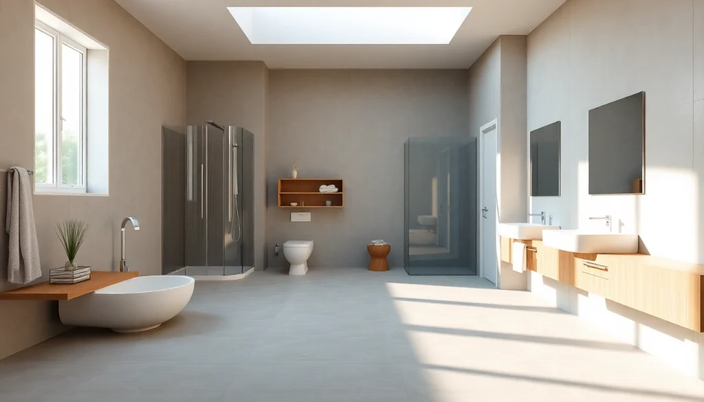 Gestalte dein Badezimmer mit sonni sanitär eleganten Duschkabinen und modernen Waschbecken.