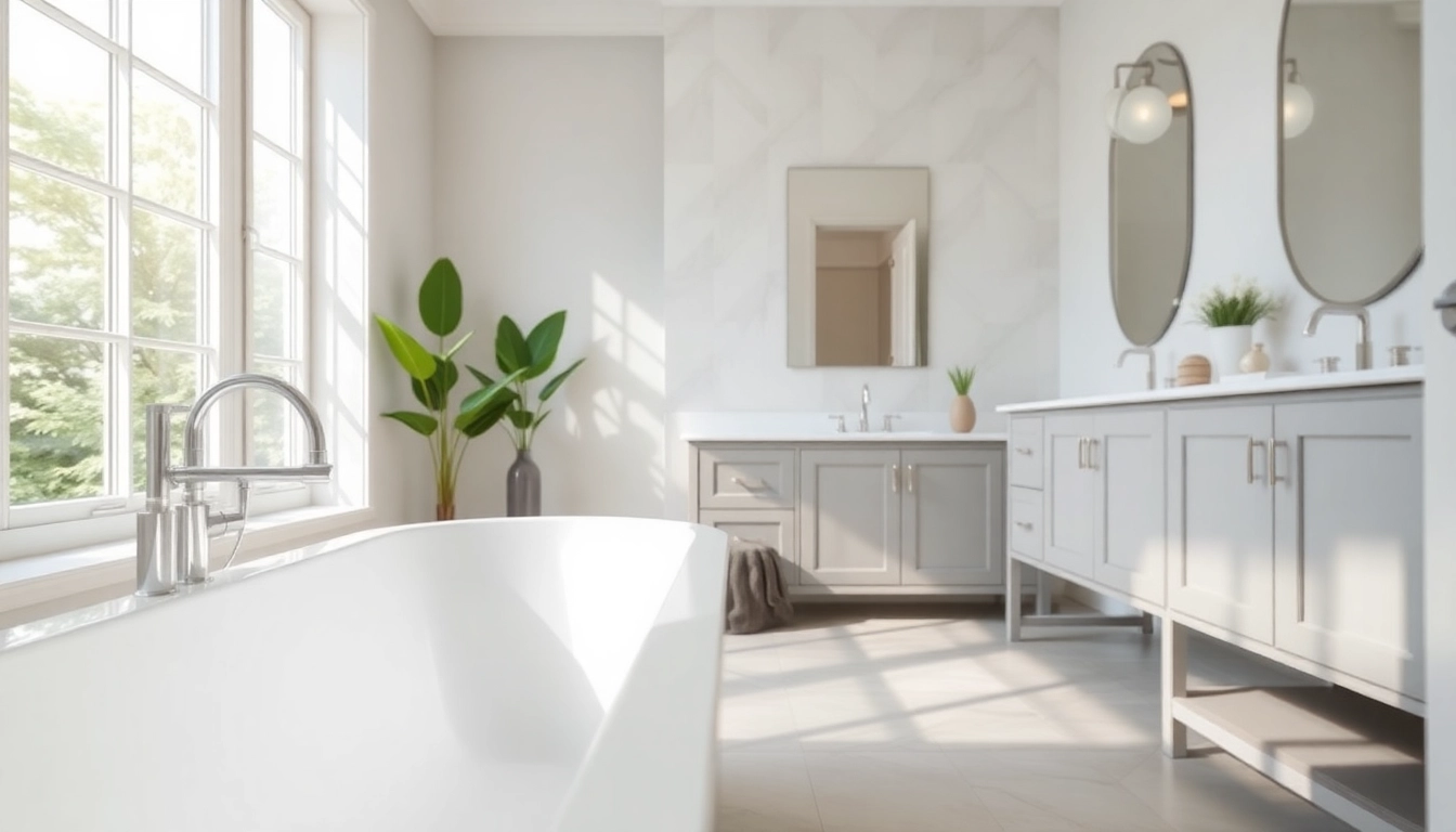 Revitalize your space with bathroom remodeling service, showcasing modern design features and elegant finishes.