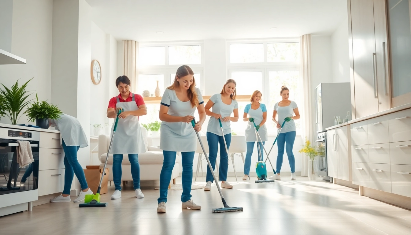 Showcasing a professional cleaning service transforming a home's interior into a pristine space.