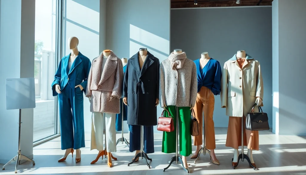 Shop fashionable attire at https://www.northernfashions.com showcasing a vibrant clothing display.