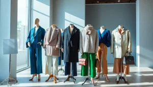 Shop fashionable attire at https://www.northernfashions.com showcasing a vibrant clothing display.