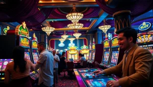 Experience the thrill of Slot Gacor Hari ini on vibrant casino slot machines.