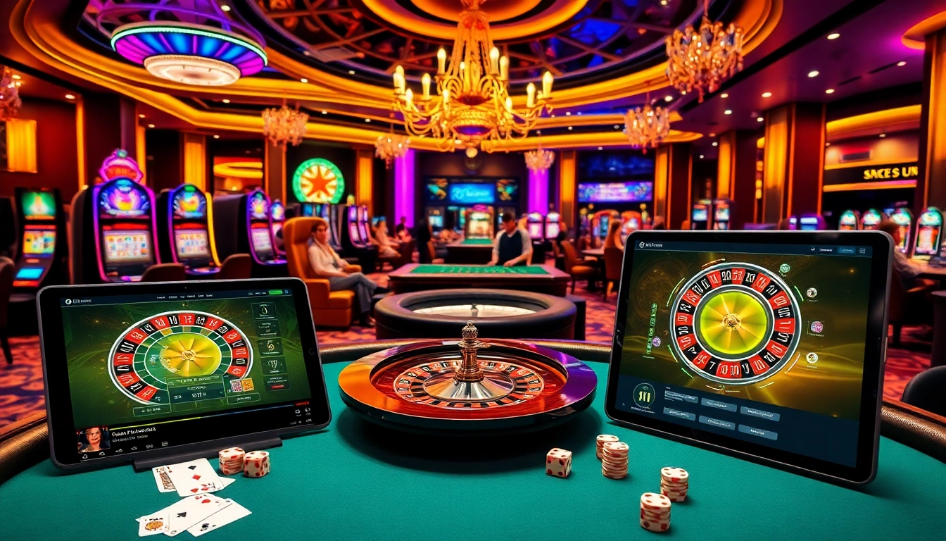 Experience the excitement of gambling at https://sunwin88.art/ with vibrant casino games and players in action.