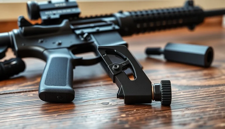 Highlighting the ar15 super safety trigger mechanism in polished design.
