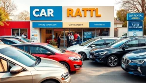 Rent a car chisinau - vibrant rental agency with diverse vehicle options and friendly staff.