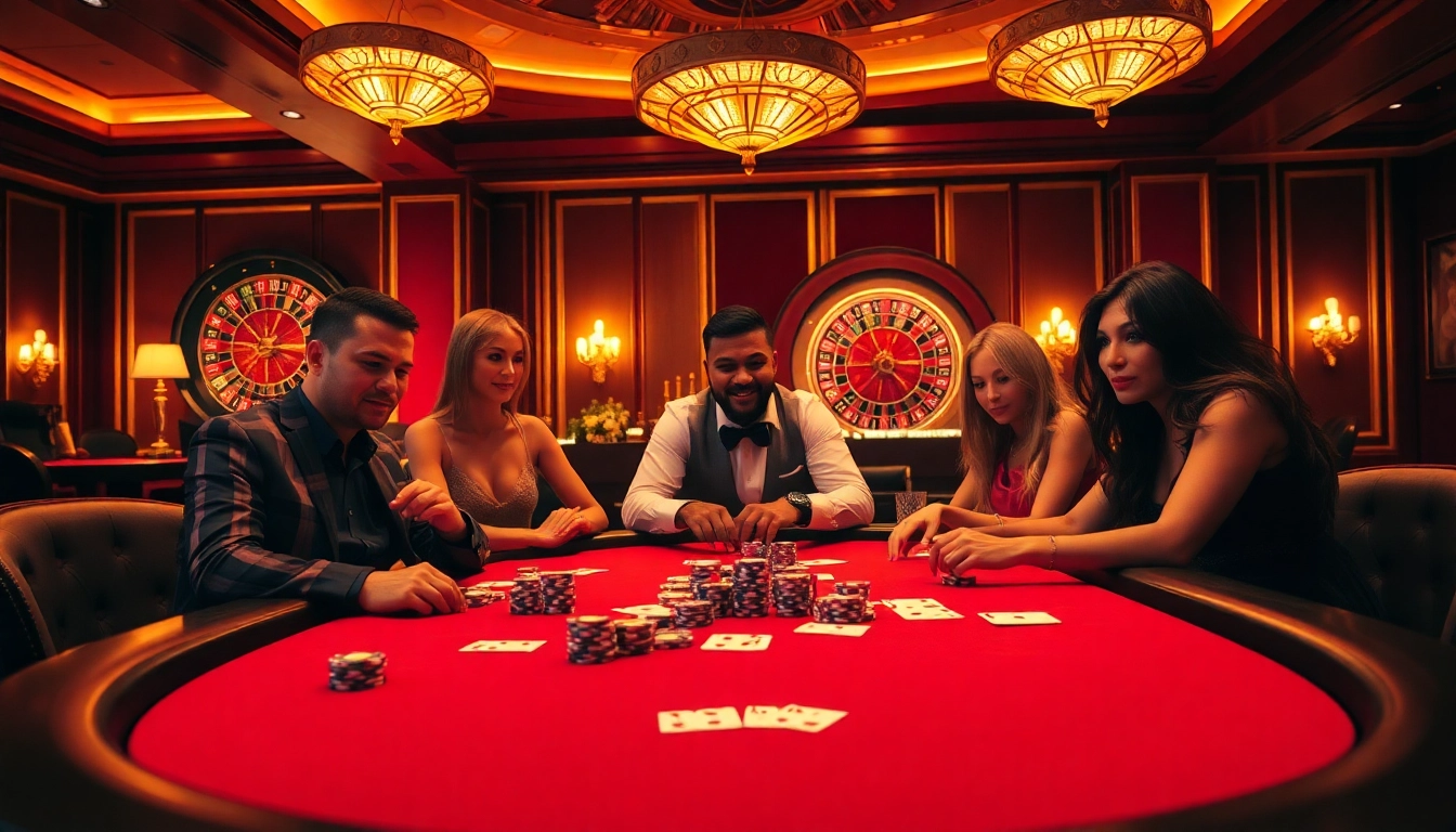 Engaging poker game scene at a casino illuminating firekills.co.uk's safety awareness.