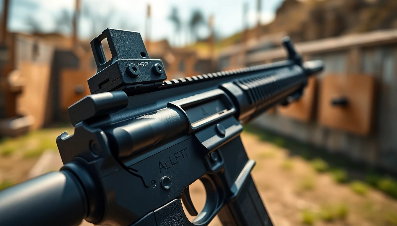 AR15 super safety trigger displayed on a firearm, highlighting advanced safety features.