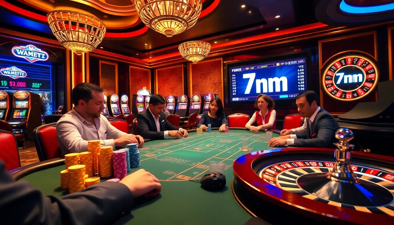 Experience thrilling bets at a vibrant poker table with 7m odds displayed prominently.