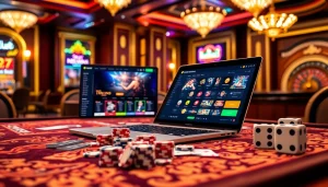 A thrilling casino scene illustrating the excitement of using the khela88 voucher code at a luxurious gambling table.