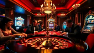 Experience the thrill of birutoto at a luxurious casino with roulette and slot machines.