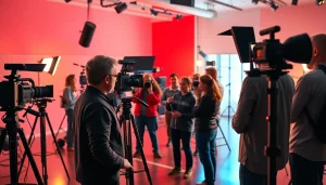 Video Production Company Phoenix creating engaging content in a modern studio environment.