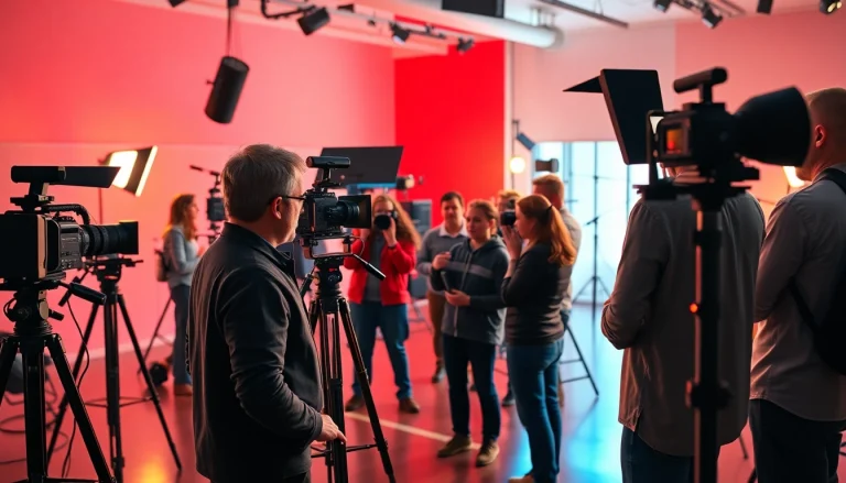 Video Production Company Phoenix creating engaging content in a modern studio environment.