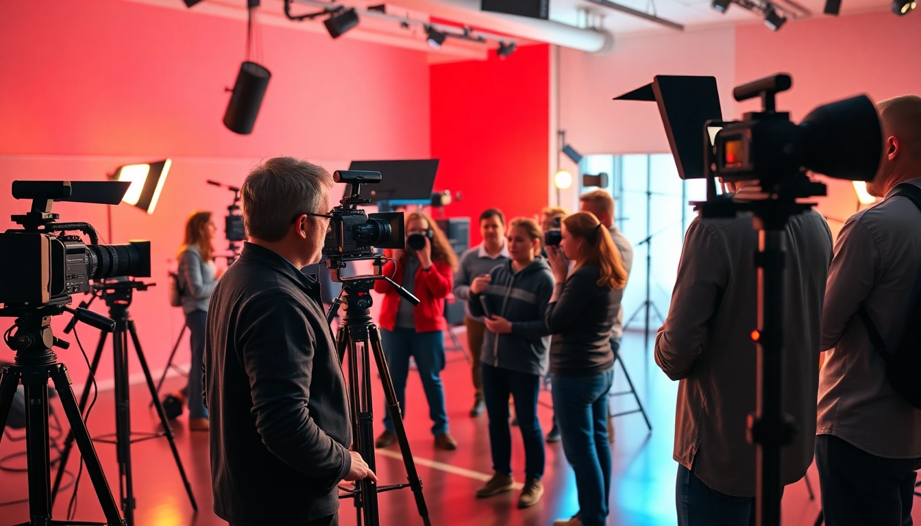 Video Production Company Phoenix creating engaging content in a modern studio environment.
