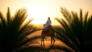 Experience an Agafay Desert camel ride at sunset, highlighting serene dunes and cultural beauty.