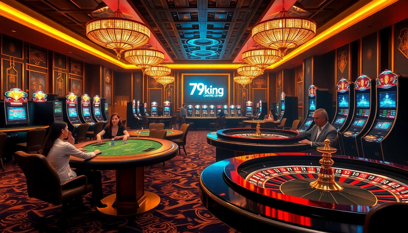 Experience thrilling gameplay at 79king with vibrant poker tables and exciting slot machines.