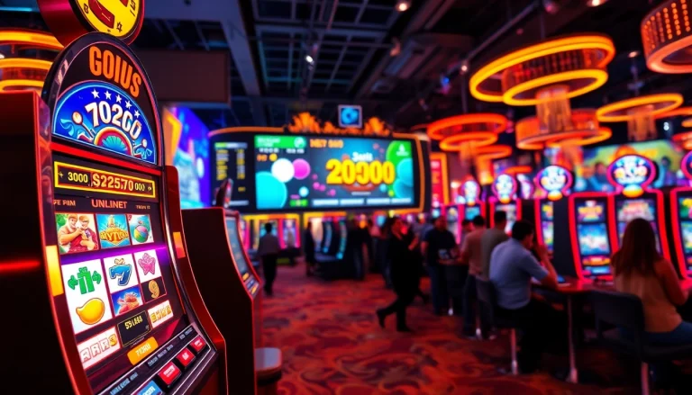 Bermain game slot menarik di petani toto dengan mesin slot berwarna-warni.