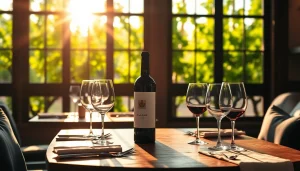 Experience the charm of Winery Sacramento with a cozy wine tasting setup surrounded by vineyards.