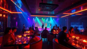 Enjoy vibrant nightlife at Club sxm with elegant patrons and stunning performers.