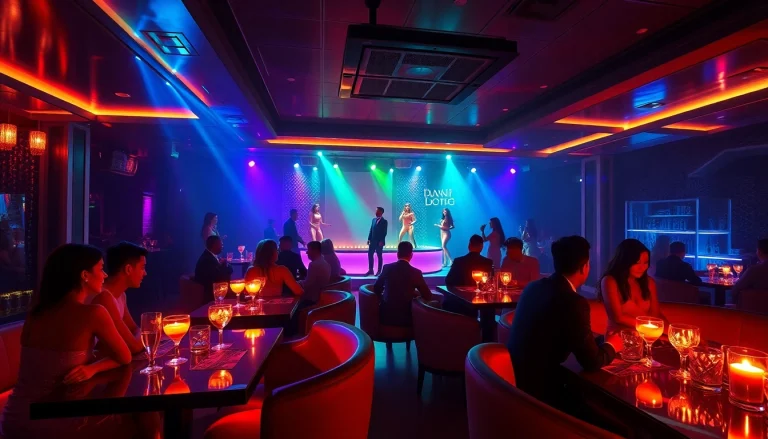 Enjoy vibrant nightlife at Club sxm with elegant patrons and stunning performers.