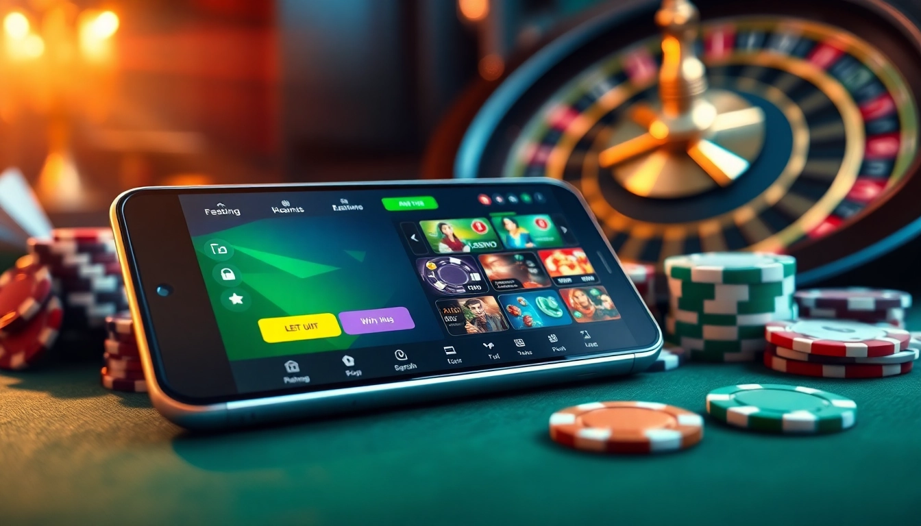 Engaging players with the 255BET App for online gambling, showcasing excitement and luxury.
