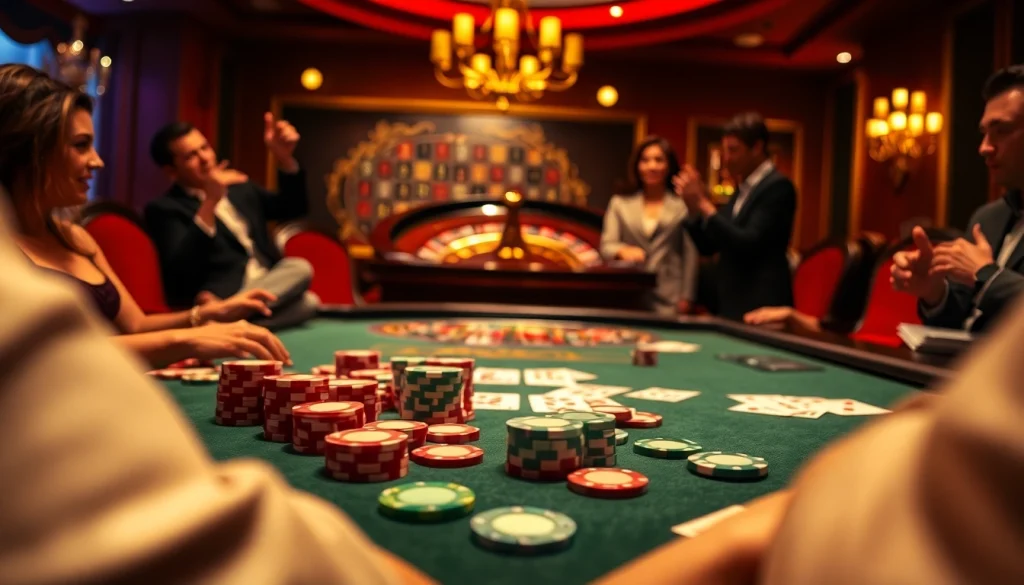 Experience the excitement of vuabai9 casino with vibrant tables and colorful gaming elements.