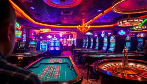 O cassino ao vivo da bet da sorte, mostrando mesas de jogo e jogadoras animadas.