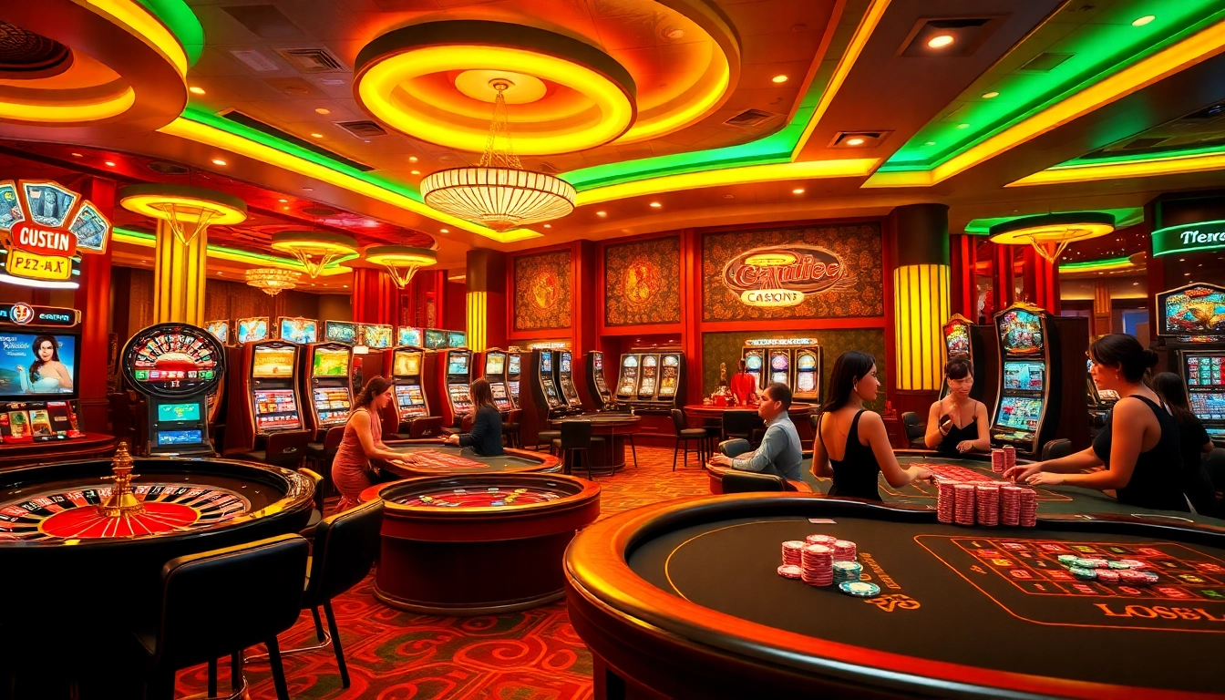 Experience the excitement of gaming at go88 .com with vibrant casino tables and glamorous dealers.